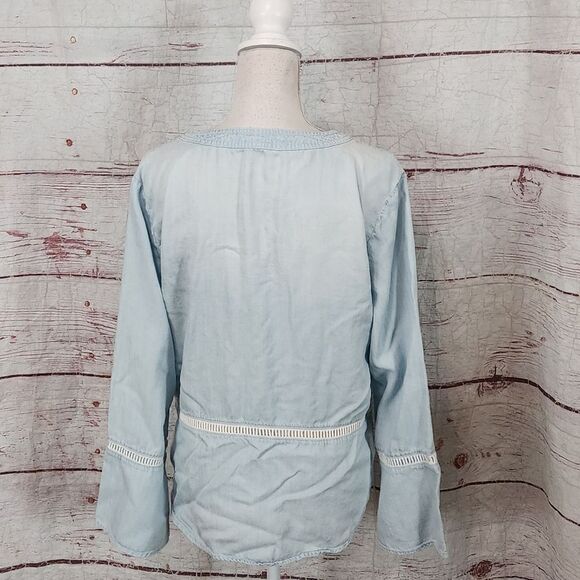 Anthropologie Cloth & Stone Washed Aria Henley Size Large - Picture 3 of 7